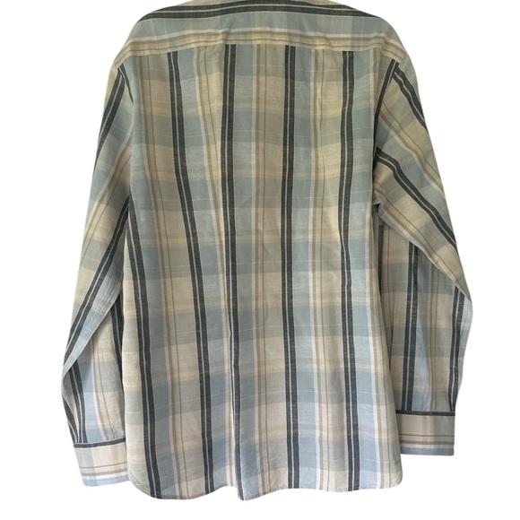 Joseph Abboud Blue Casual Button Down Shirt - Picture 3 of 3